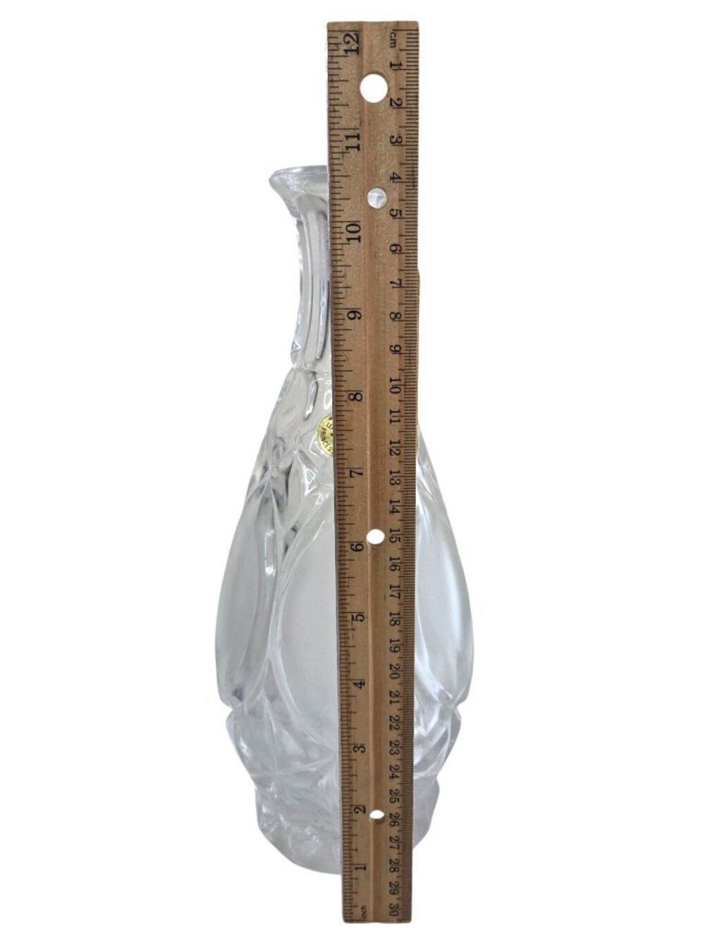 Vtg Princess House Decanter With Stopper Genie Bottle Leaded Crystal 15.5 Inches - Picture 11 of 14